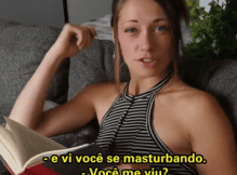 Ponolegendado com irmão chantageando a irmã para fuder ela