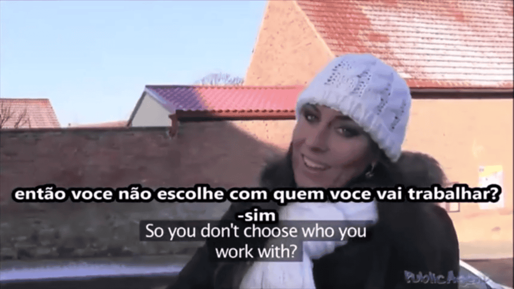 Public Agente Legendado chamando a atriz porno para fuder bem gostoso por dinhiro.