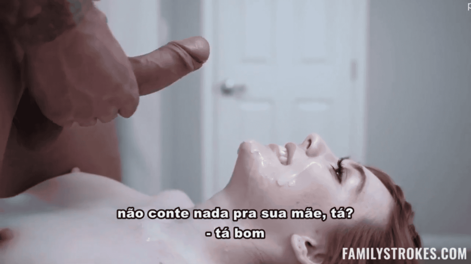 Enteada safada gozou no pau do padrasto sexo legendado onde o safado jorra porra quentinha na boquinha.