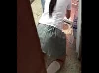 Enteada deu o cuzinho depois deu chegar da escola