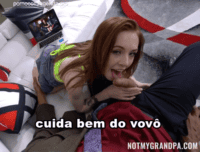 Pornocomlegenda avô assistindo pornô com a netinha
