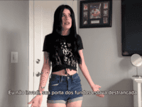 Sexo com ex namorada gótica que invadiu sua casa – pornô legenda