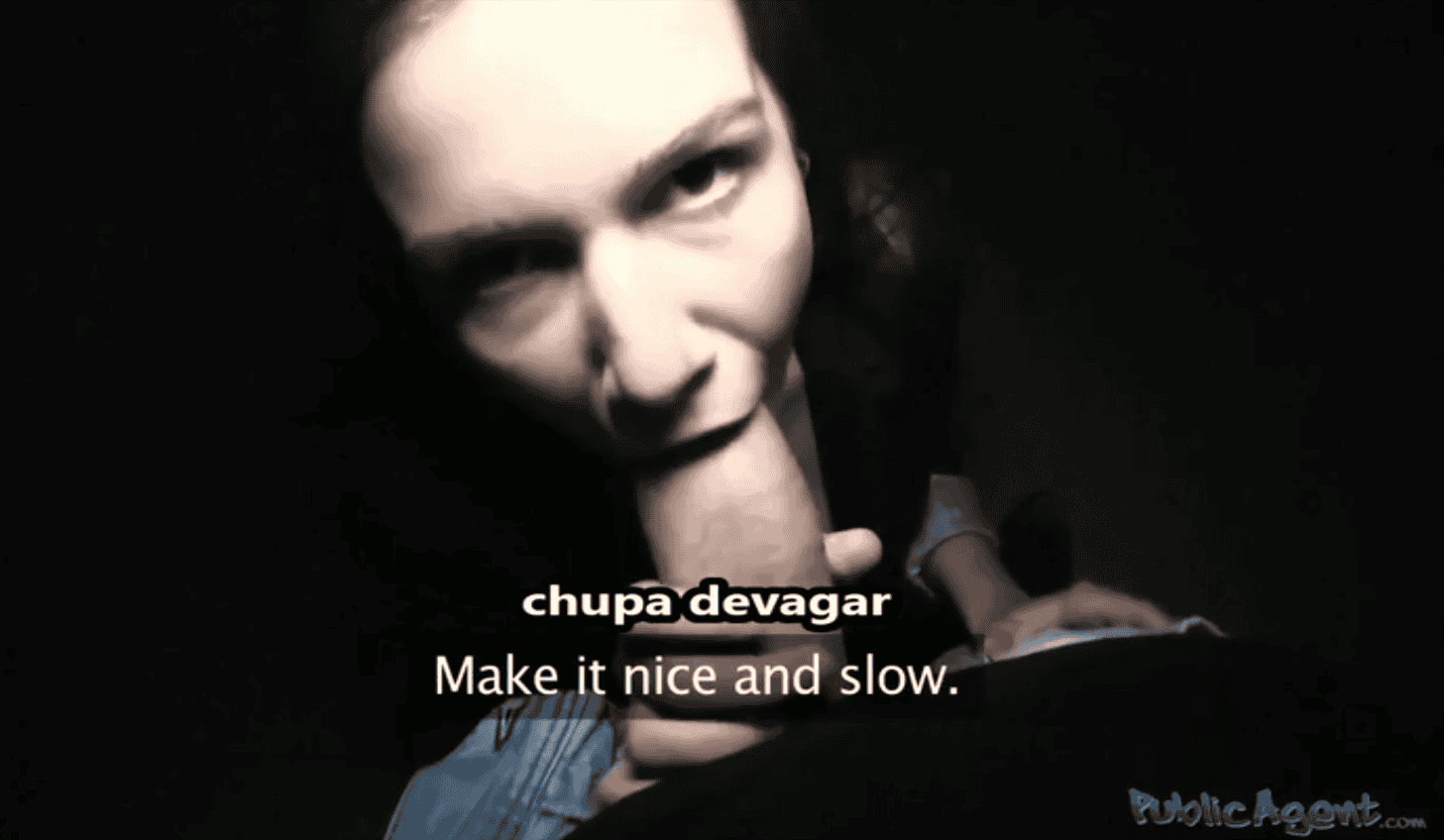 Transa legendada com ninfeta dando a buceta por dinheiro, e mamando no pau enorme.