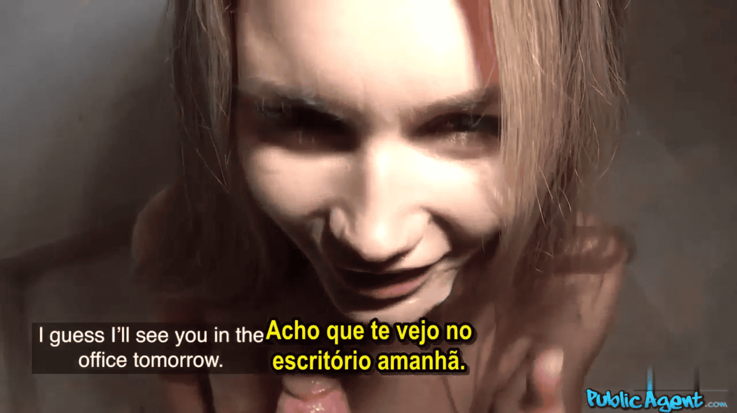 Quando o safado gozou, ela colocou a boca no pau para sentir o gosto da porra.