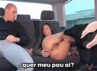 Brasileira fez sexo na van em troca de carona – Sexo legendado