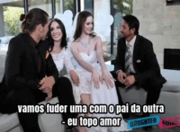 Noivas lésbica fuderam uma com pai da outra – pornô legendado