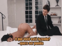 Punindo a empregada indisciplinada – Pornô com legenda
