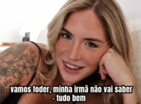 Cunha cheia de tesão – Sexo com legenda