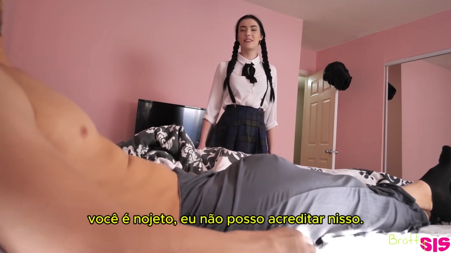 Sexo legendados da irmã liberando a buceta em troca de carona para escola, deixando meter forte e gostoso demais.