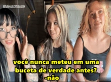 A irmã e suas duas amigas tiraram o cabaço do irmão – incesto legendado