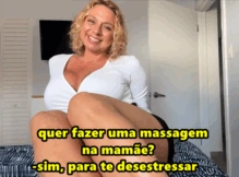 Madrasta carente ficou excitada após a massagem – incesto legendado