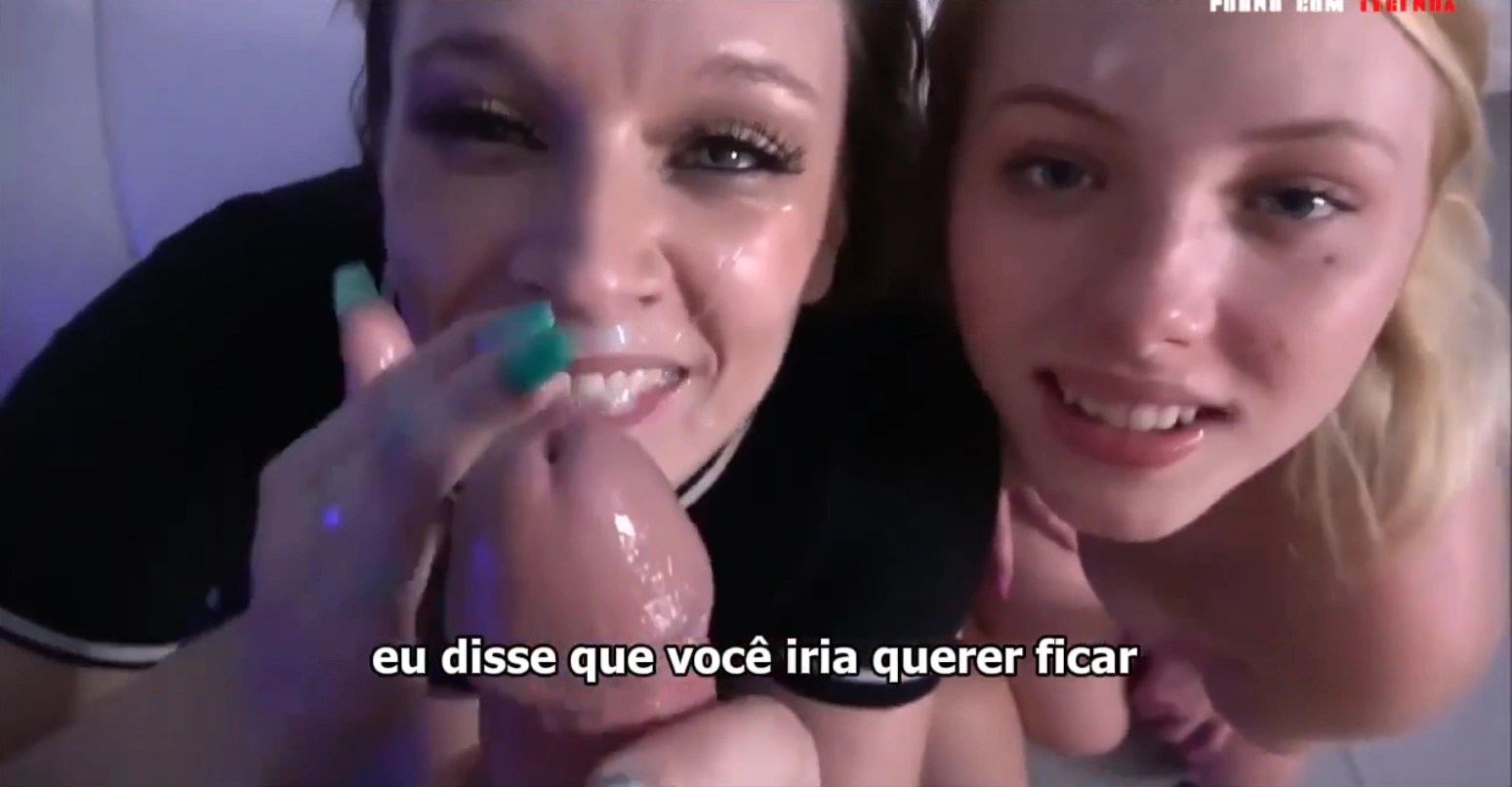 Irmãs excitadas convidaram o irmão para uma festinha no incesto legendado com gozada na cara, com direito a surpresa no final