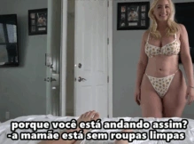 Madrasta gostosa atiçando o enteado até ser fodida – incesto legendado