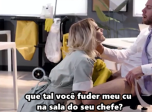 Faxineira libera o cu pro estagiário na sala do chefe – anal legendado