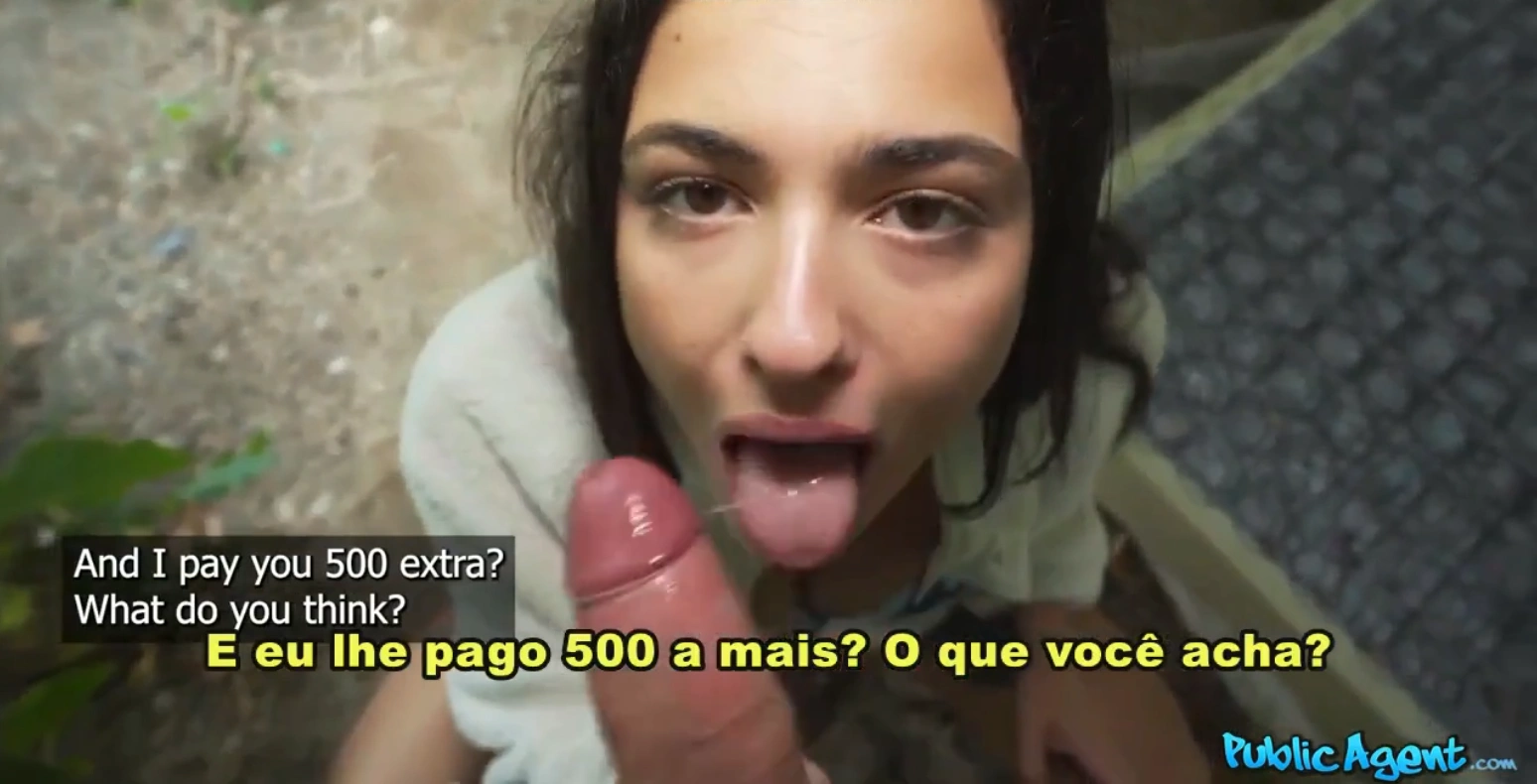 Deu bolo no namorado para fuder em troca de dinheiro no public agent legendado sexy, provocante, mostrando toda a safadeza