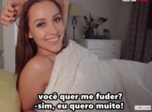 O namorado foi pescar e ela deu pro amigo dele – sexo legendado