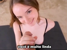 Modelo gostosa transando com fotógrafo em um pornô legendado