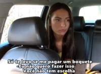 Menina linda foi chantageada pelo taxista – porno legendado