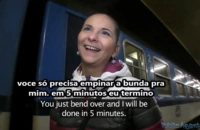 Sexo gostoso com novinha do metro – public agent legendado