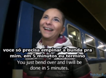 Sexo gostoso com novinha do metro – public agent legendado