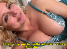 Tia bêbada dando pro sobrinho dotado – incesto legendado