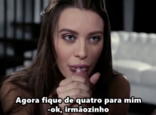 Irmão bruto fudendo a meia irmã – incesto legendado