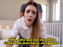Padrasto comeu a enteada depois da escola – incesto legendado