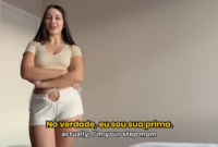 A camisinha estourou e gozou dentro da prima – pornô legenda
