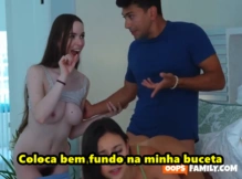 Fudendo a namorada e a cunhada puta – sexo legendado