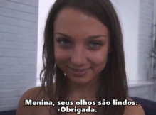 Menina linda dando na entrevista para virar modelo – Legendado
