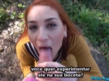 Ruiva transando em público por dinheiro – Legendado