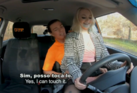 Novinha se divertindo com instrutor da auto escola – Legendado