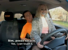 Novinha se divertindo com instrutor da auto escola – Legendado