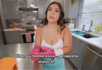 Empregada viu o pau do patrão e ficou excitada – Porno com legenda